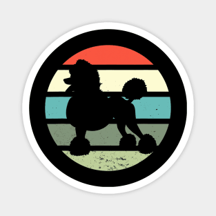 Poodle Dog Retro Magnet